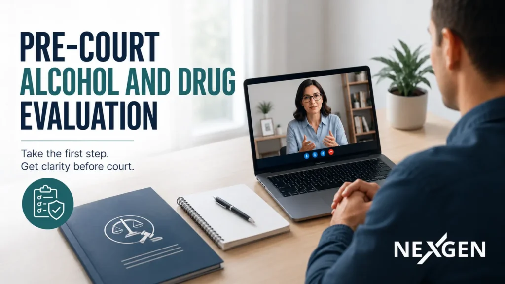 Pre-Court Alcohol and Drug Evaluation